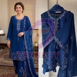 Designer Chinon Farshi Salwar Suit Set