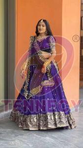 Designer Chinon Silk Lehenga Choli Set