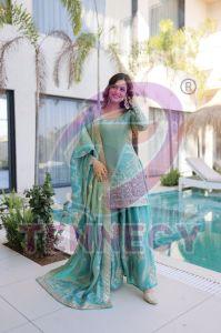 Designer Fendi Crush Sharara Suit Set