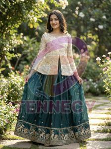Designer Fendy Silk Lehenga Choli Set