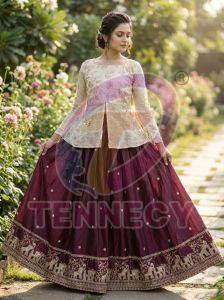 Designer Fendy Silk Lehenga Choli Set
