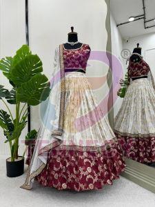 Designer Jacquard Lehenga Choli Set