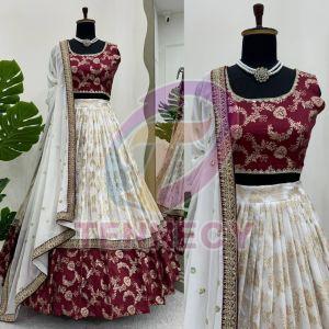 Designer Jacquard Lehenga Choli Set