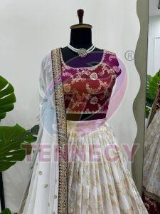 Designer Jacquard Lehenga Choli Set