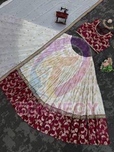 Designer Jacquard Lehenga Choli Set