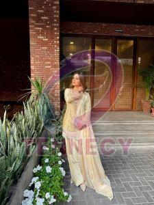 Designer Japan Satin Farshi Plazzo Set