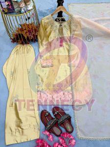 Designer Japan Satin Farshi Plazzo Set