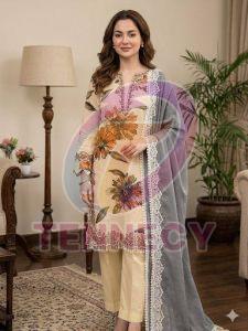 Designer Muslin Palazzo Suit Set