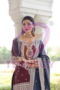 Designer NC Silk Sharara Suit Set