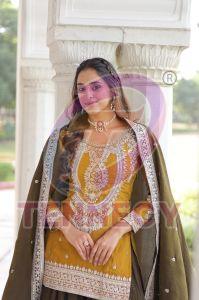 Designer NC Silk Sharara Suit Set