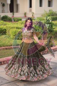 Designer Sequins Embroidered Lehenga Choli Set