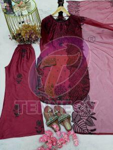 Fancy Satin Rayon Plazzo Set