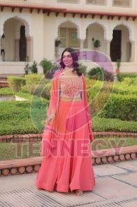 Faux Georgette Bridal Lehenga Set