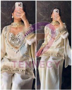 Fendy Silk Mirror Work Set