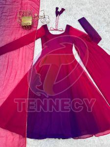 Fox Georgette Anarkali Set