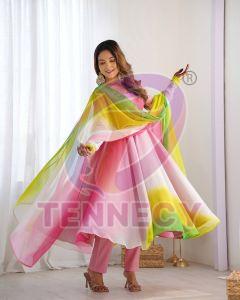 Fox Georgette Anarkali Set