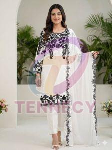 Fox Georgette Dupatta Pant Suit