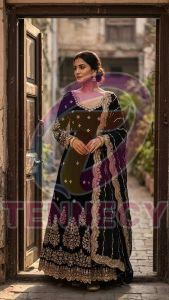Full Sleeve Designer Georgette Gown Set