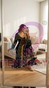 Full Sleeve Designer Georgette Gown Set