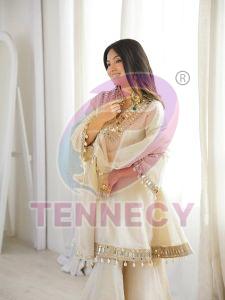 Fully Flair French Crepe Ethnic Suit Set