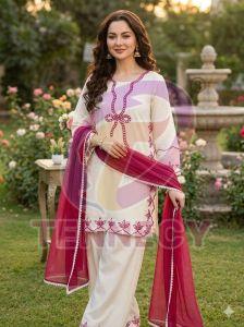Georgette Dupatta Designer Suit Set