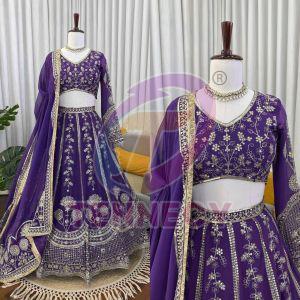 Georgette Sequin Lehenga Set