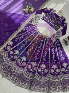Georgette Sequin Lehenga Set