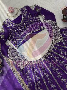 Georgette Sequin Lehenga Set