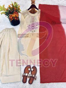 Heavy Embroidered Organza Farshi Suit Set