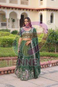 Heavy Sequins Zari Embroidered Lehenga Set