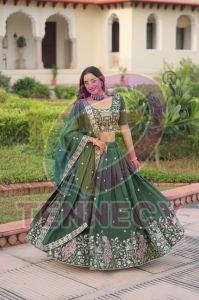 Heavy Sequins Zari Embroidered Lehenga Set