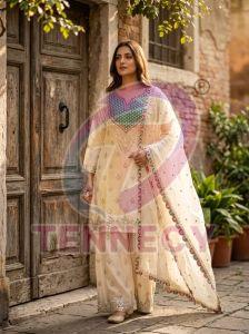 Mirror Diamond Embroidered Ethnic Sharara Set