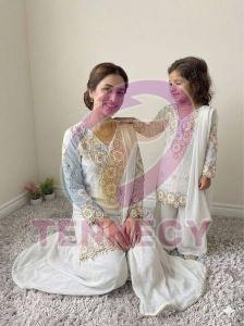 Mother Daughter Party Wear Combo Set