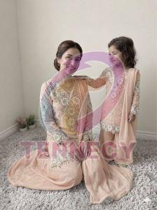 Mother Daughter Party Wear Combo Set