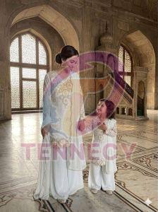 Mother Daughter Party Wear Combo Set