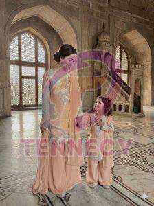 Mother Daughter Party Wear Combo Set