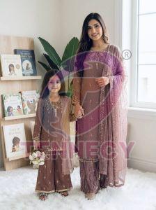 Mother Daughter Salwar Suit Combo