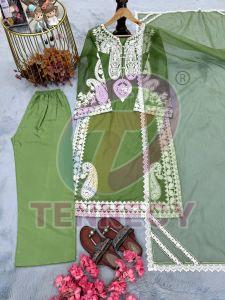 Organza Silk Plazzo Set