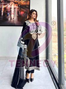 Organza Silk Plazzo Set