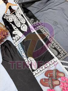 Organza Silk Plazzo Set