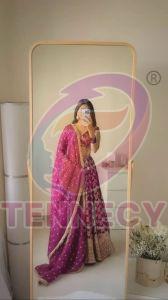 Pink Jacquard Lehenga Choli Set