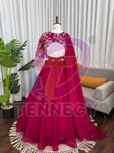 Pink Jmv Silk Lehenga Set