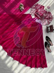 Pink Jmv Silk Lehenga Set
