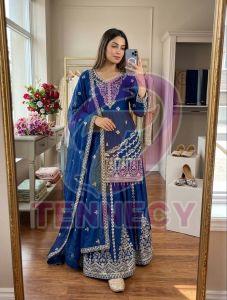 Premium Ethnic Sharara Dupatta Set
