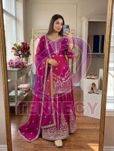 Premium Ethnic Sharara Dupatta Set