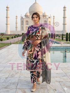 Printed Muslin Suit Set