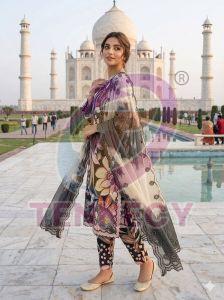 Printed Muslin Suit Set