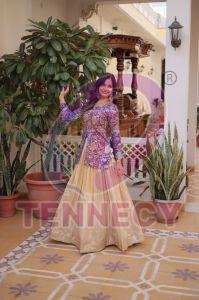 Printed Party Wear Jacquard Lehenga Choli Set