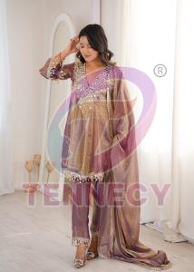 Real Mirror Embroidered Ethnic Suit Set