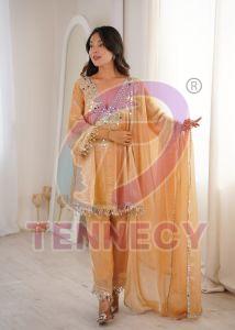 Real Mirror Embroidered Ethnic Suit Set